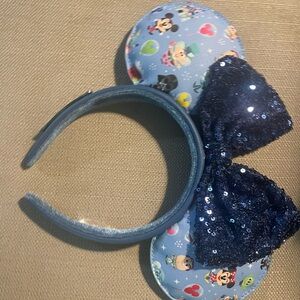 Disney Loungefly Chibi Blue Minnie Ears Headband